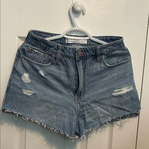 Hollister Blue Distressed Jean Shorts